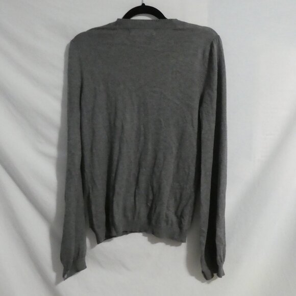 CONTEMPORAINE - Simons Exclusive | small | Grey V-Neck Lightweight Sweater - Picture 2 of 15